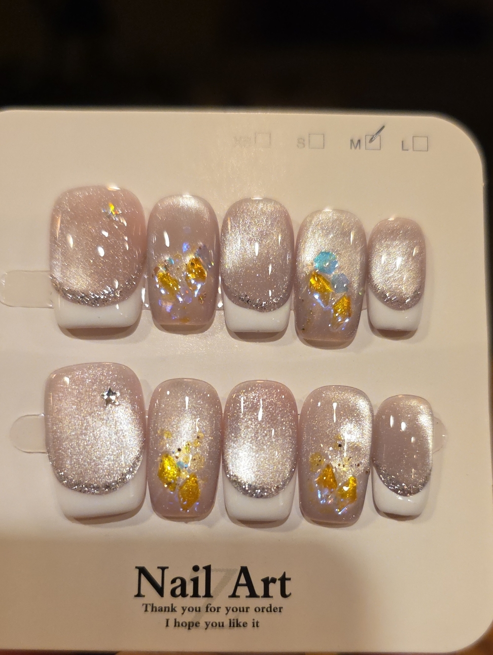 Press-On Nail Set Size Med